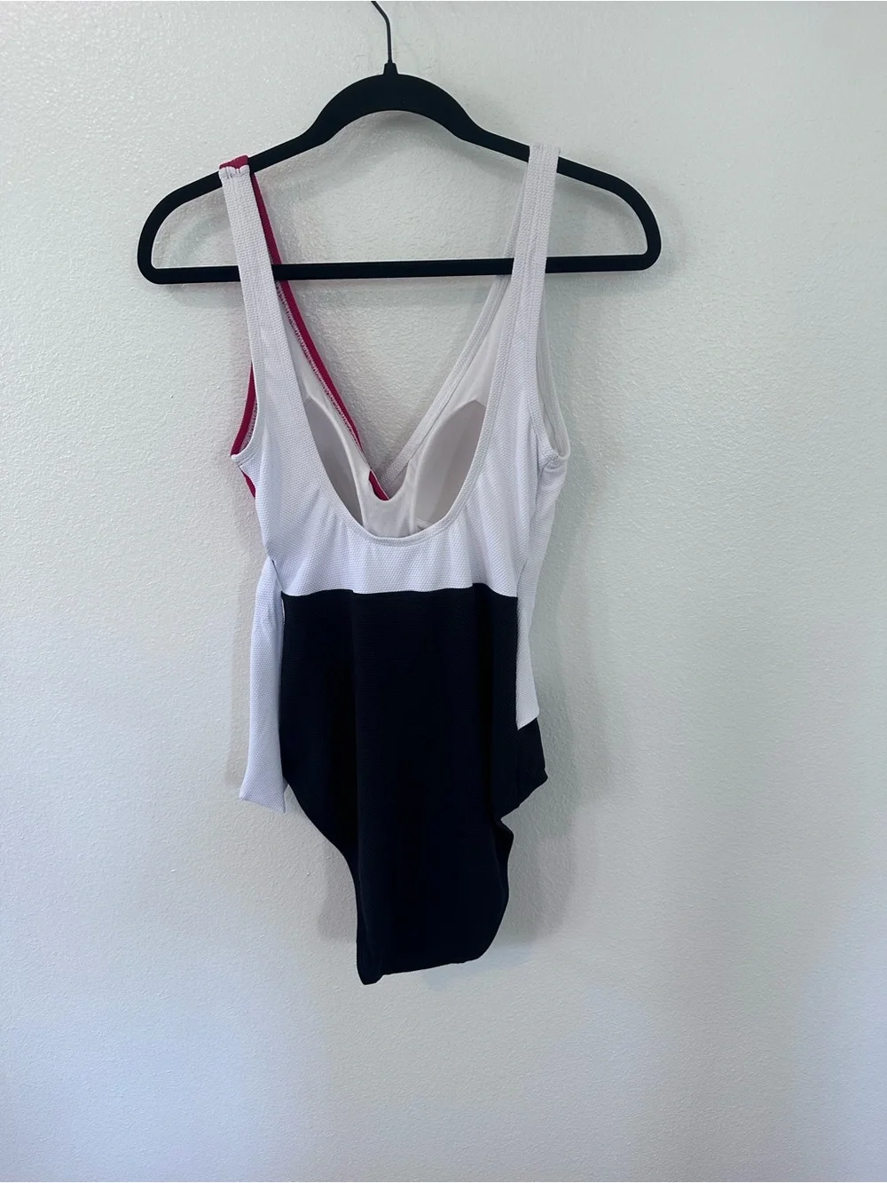 Tommy Bahama Red White and Black Wrap-Front One-Piece Swimsuit - Picture 3 of 9
